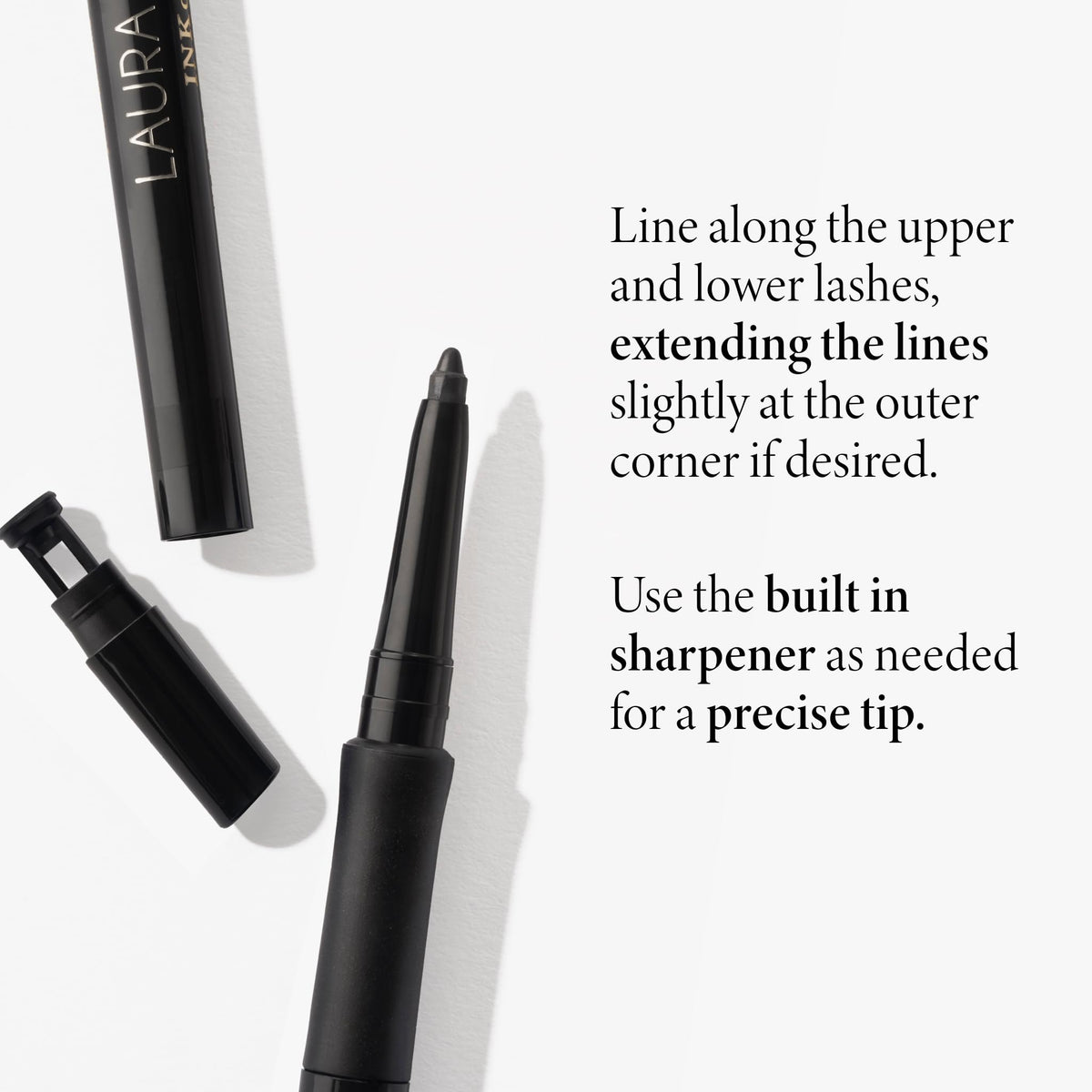 LAURA GELLER NEW YORK angled side creating a bold stroke showing easy smoky or thick lines