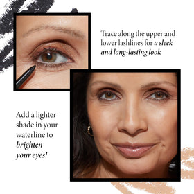 LAURA GELLER NEW YORK swatches of Deep Purple on skin showing rich color payoff and even coverage