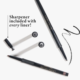LAURA GELLER NEW YORK fine tip drawing a thin line demonstrating precise tight-lining benefit