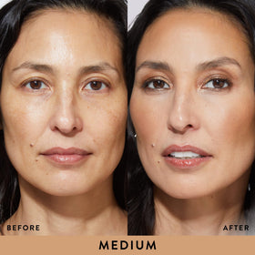 LAURA GELLER open compact revealing baked bronzer and mirror for on-the-go use