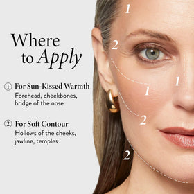 LAURA GELLER close-up texture of bronzer highlighting silky baked finish