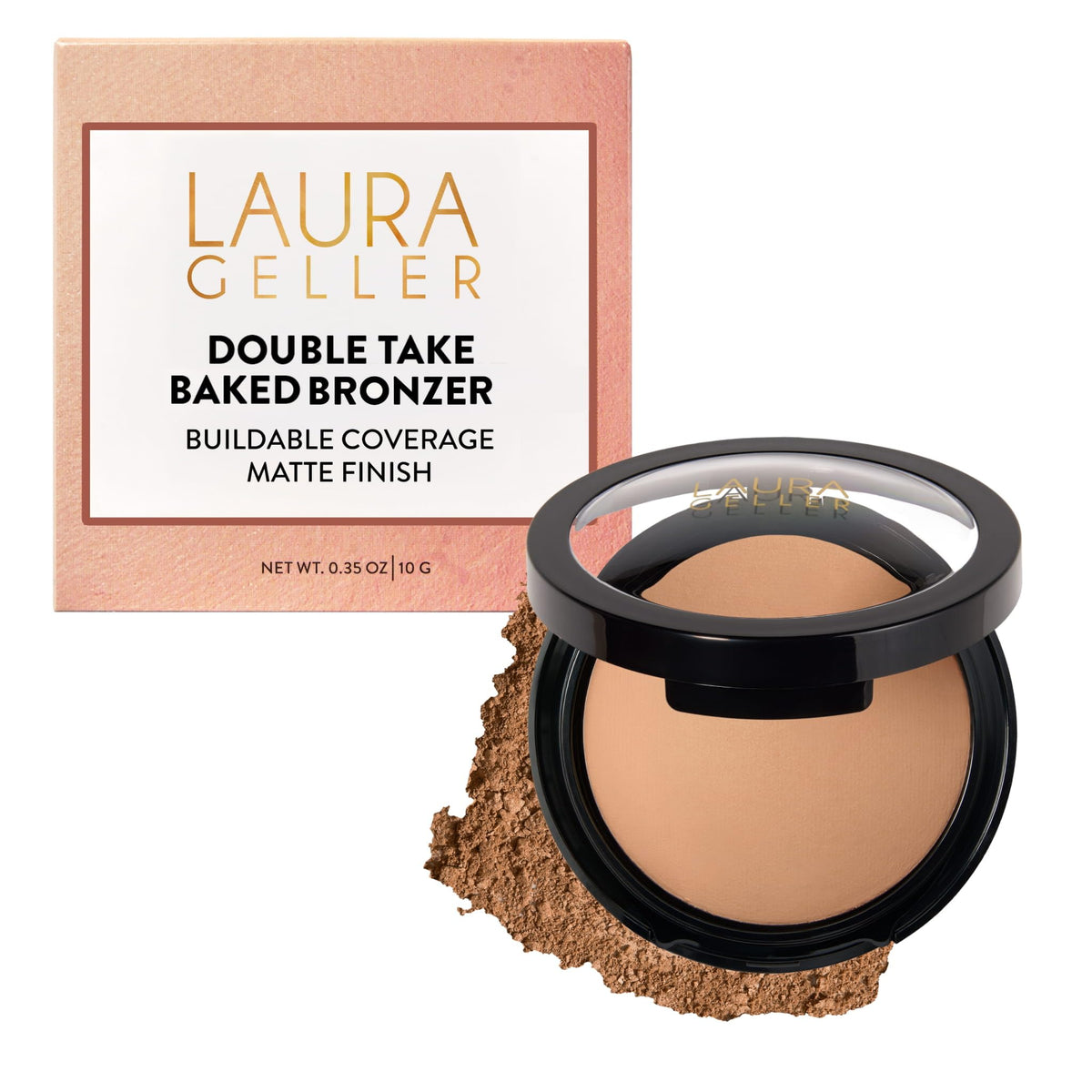 LAURA GELLER front packaging showing compact and branding for easy selection