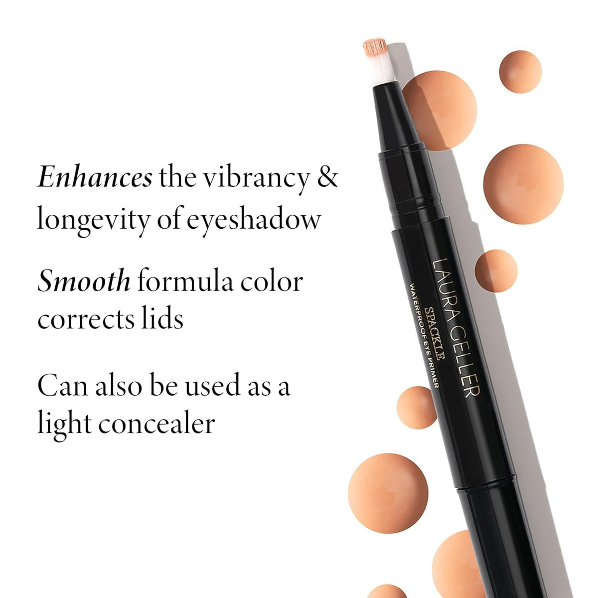 LAURA GELLER NEW YORK close-up of primer texture illustrating smooth finish