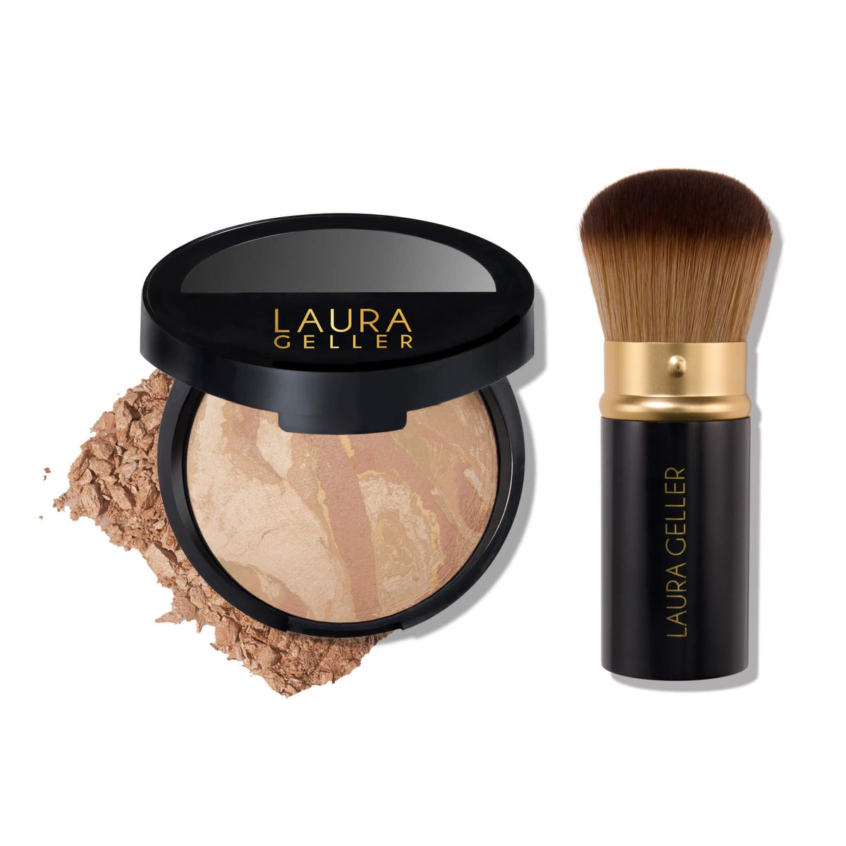 LAURA GELLER front packaging showing compact and branded logo for easy recognition