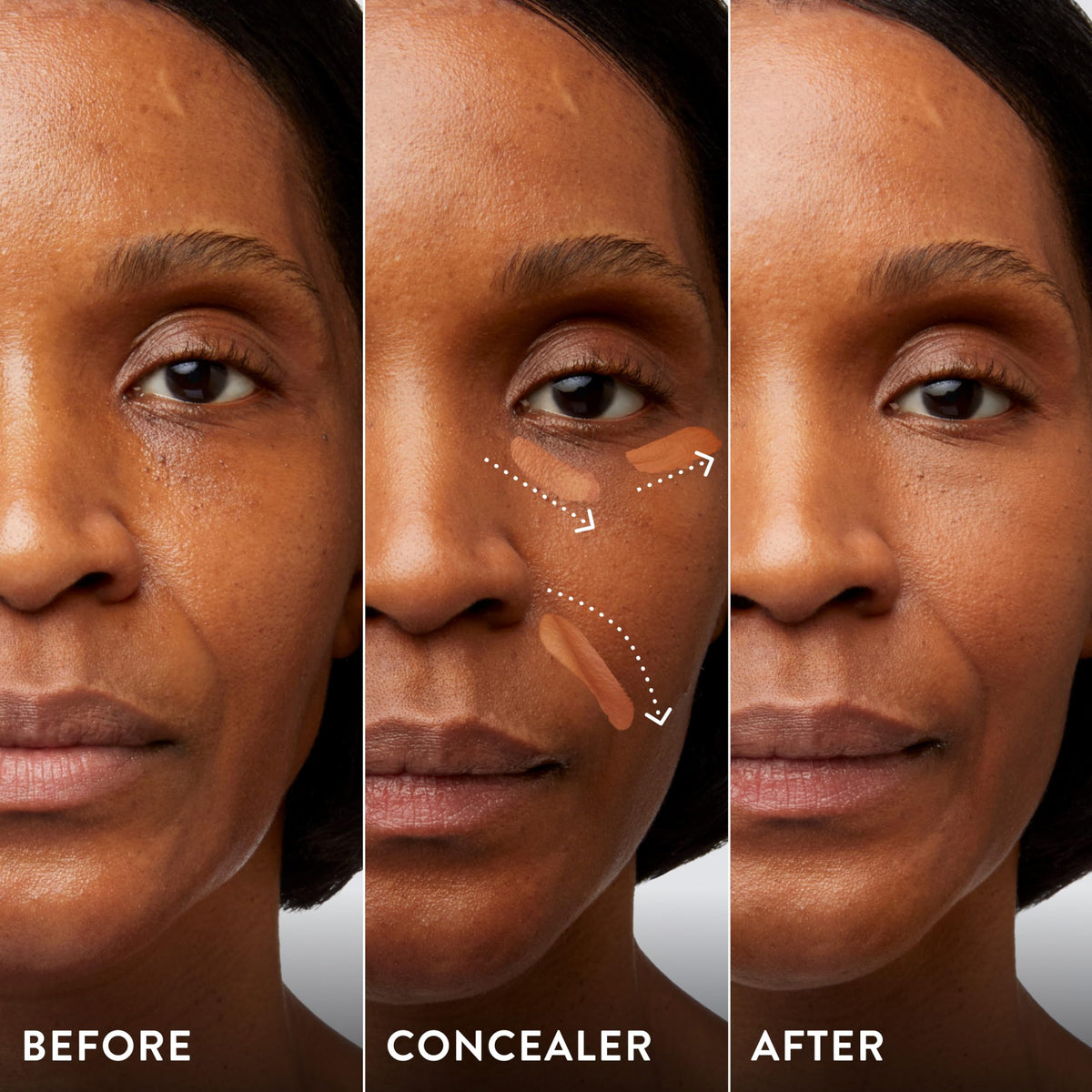 LAURA GELLER NEW YORK close-up of ingredients label showing Paracress and Vitamin E for skin-smoothing benefit