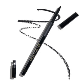 LAURA GELLER pencil front packaging showing Blackbird shade and benefit long wear