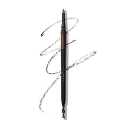 LAURA GELLER NEW YORK front packaging showing compact pencil and brush benefits