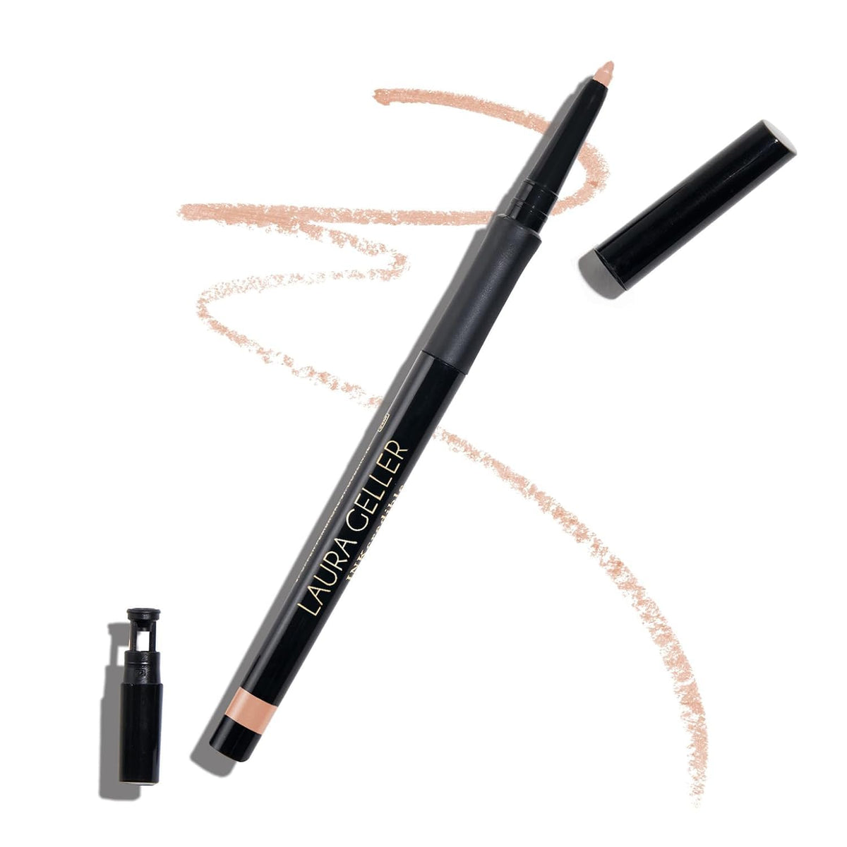 LAURA GELLER INKcredible front view showing beige pencil and cap benefit precise application