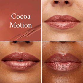 LAURA GELLER NEW YORK swatch on arm reveals Cocoa-Motion color payoff