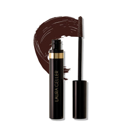LAURA GELLER NEW YORK front packaging showing brown mascara tube and benefits