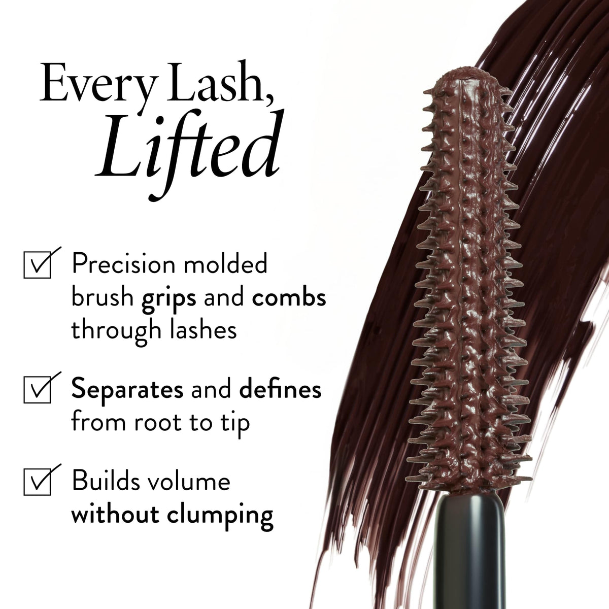 LAURA GELLER NEW YORK mascara in a makeup bag showing everyday convenience