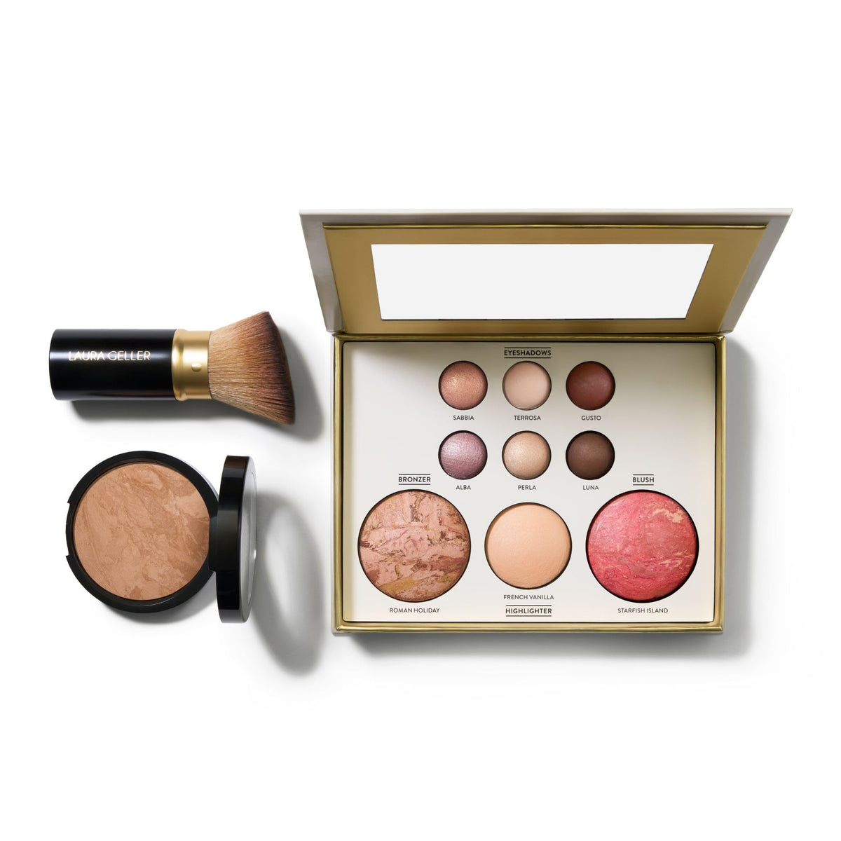 LAURA GELLER NEW YORK kit front packaging, neat gift-ready presentation