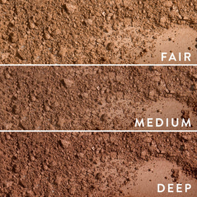 LAURA GELLER bronzer on vanity with brushes showing daily routine use