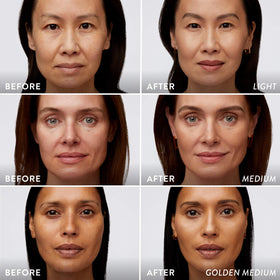 LAURA GELLER lifestyle image in natural light illustrating wearable glow