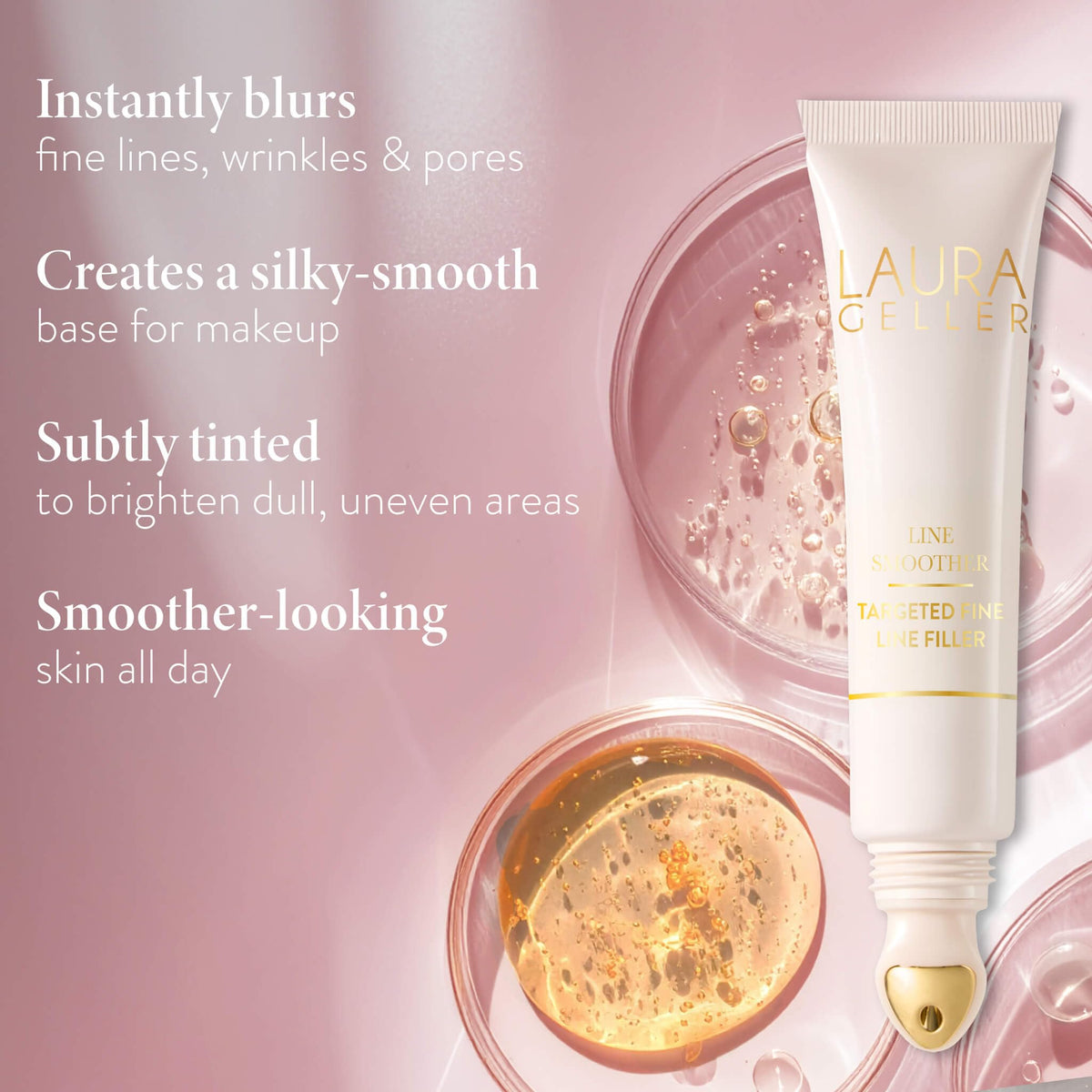 LAURA GELLER NEW YORK ingredient label with Vitamin C and Niacinamide benefits