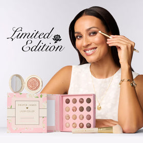 LAURA GELLER NEW YORK arm swatches of multiple shades showing buildable intensity benefit