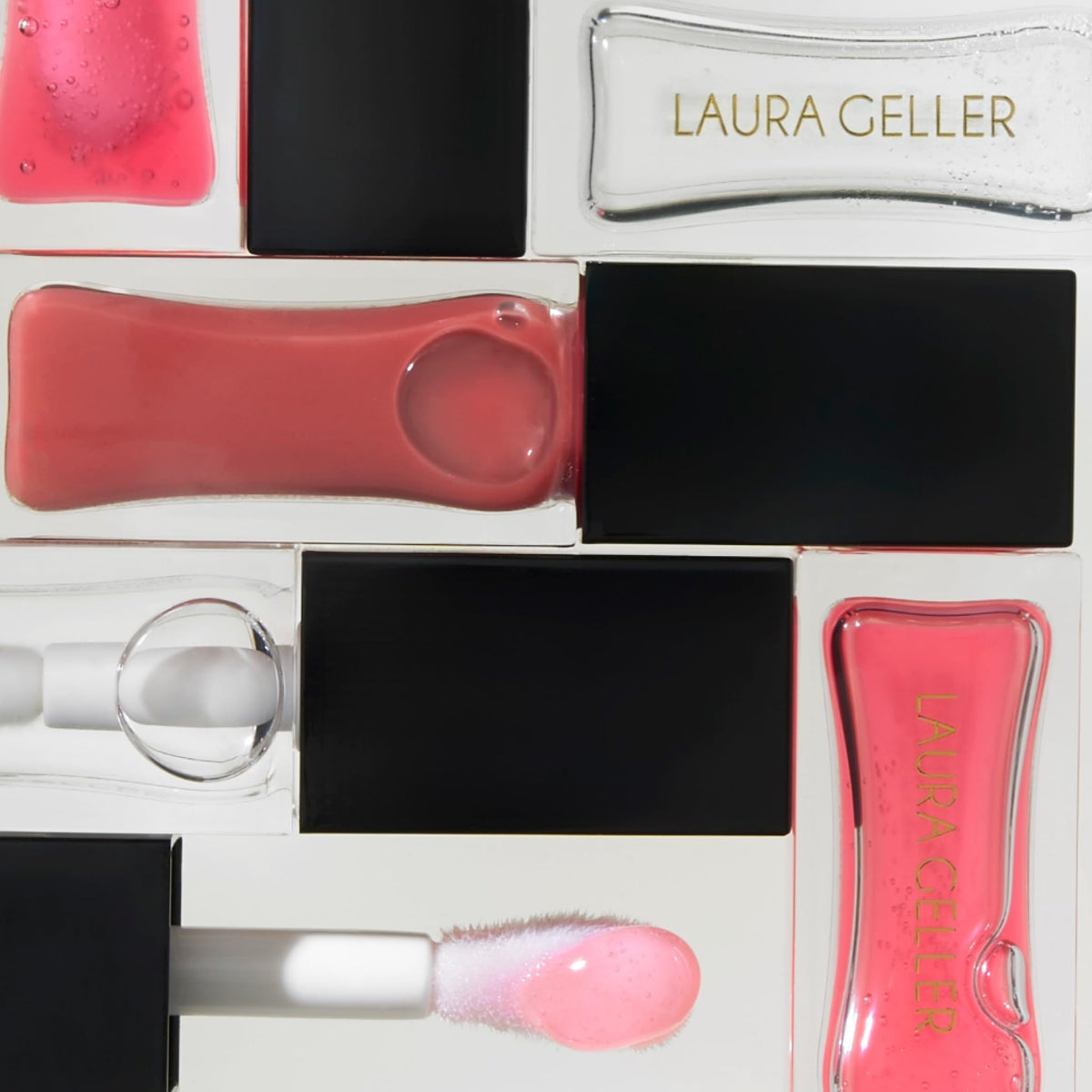 LAURA GELLER NEW YORK on-model daylight shot illustrating natural mauve tint and sheen