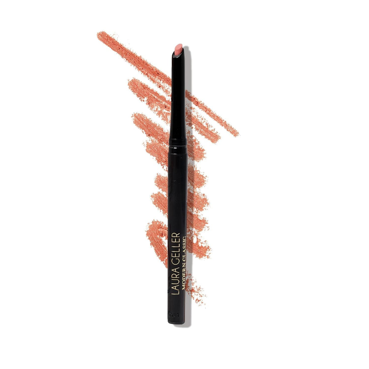 LAURA GELLER NEW YORK front view of neutral pink lip liner showing product packaging and shade