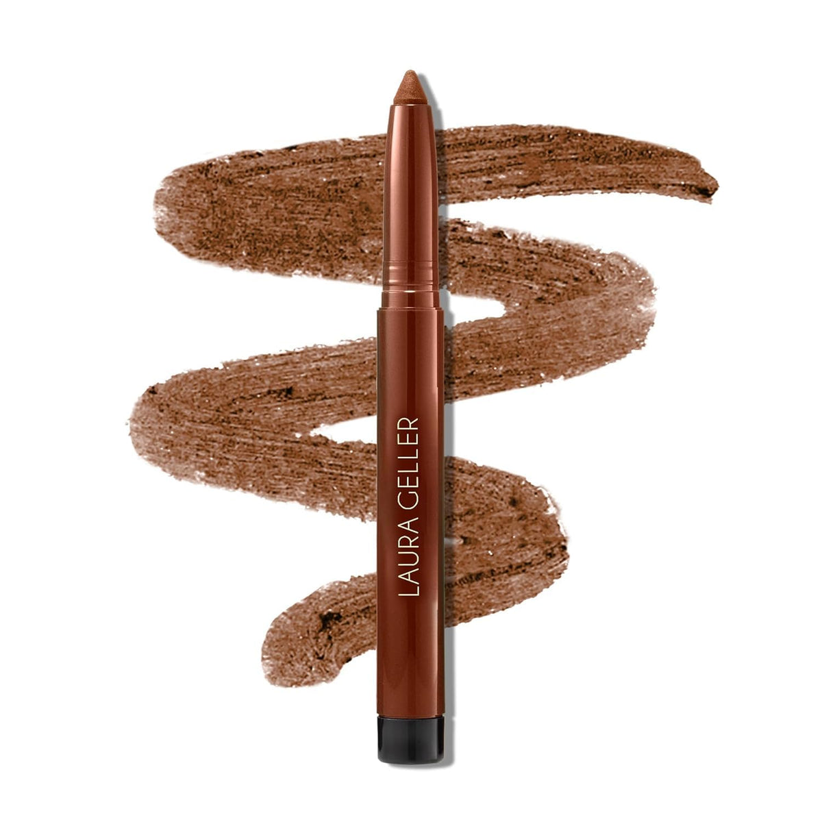 LAURA GELLER NEW YORK front packaging showing Antique Bronze eyeliner benefits