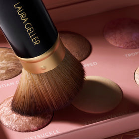 LAURA GELLER NEW YORK brush demo applying shades for easy use