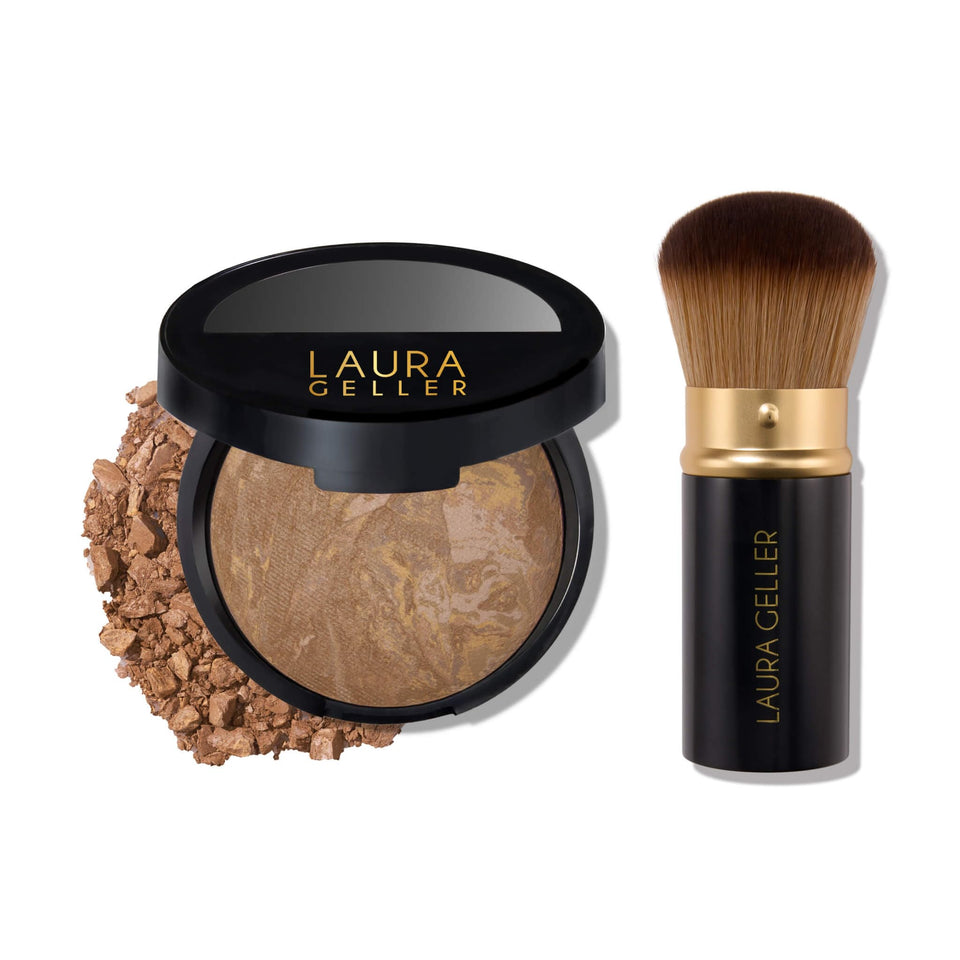 LAURA GELLER New York compact front view shows color correction benefit
