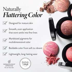 LAURA GELLER NEW YORK open compact with mirror for on-the-go touch-up advantage