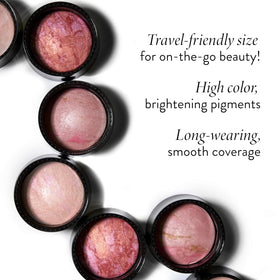 LAURA GELLER NEW YORK texture detail of baked powder highlighting silky, blendable feel