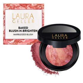 LAURA GELLER NEW YORK compact front view showing Tropic Hues shade and elegant packaging benefit
