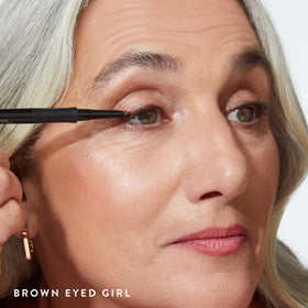 LAURA GELLER NEW YORK cap open exposing built-in sharpener for precision