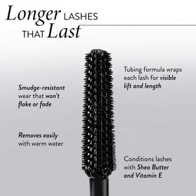 LAURA GELLER NEW YORK mascara applied to lashes showing lift