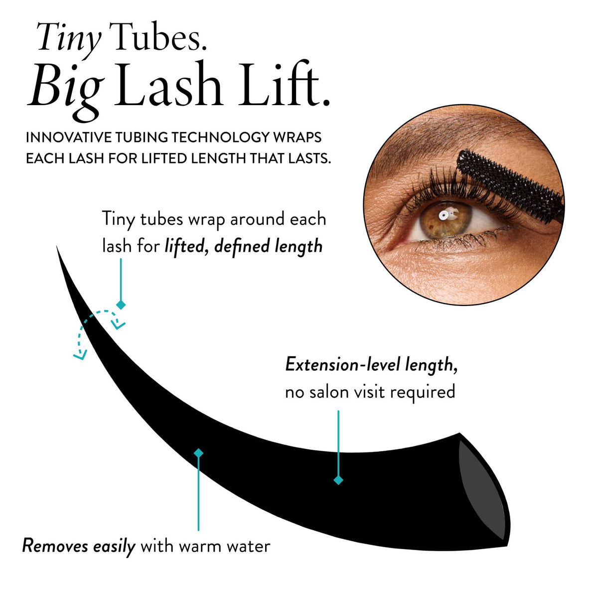 LAURA GELLER NEW YORK close-up of tubing formula texture for length