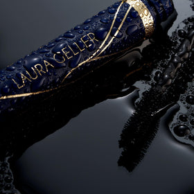 LAURA GELLER NEW YORK mascara on model in lifestyle setting for long-lasting wear benefit