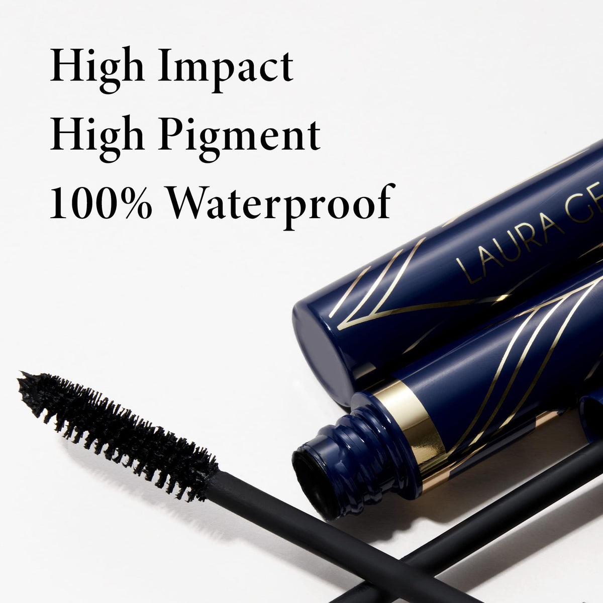 LAURA GELLER NEW YORK open tube with wand demonstrates easy application and reach benefit