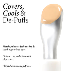 LAURA GELLER NEW YORK cooling metal tip close-up for depuffing benefit
