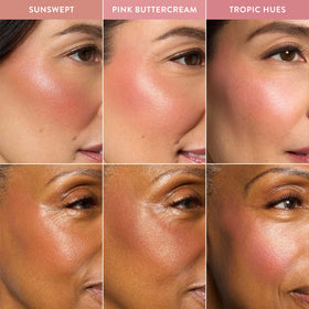 LAURA GELLER NEW YORK detailed view of Pink Buttercream showing raspberry and neutral pink hues
