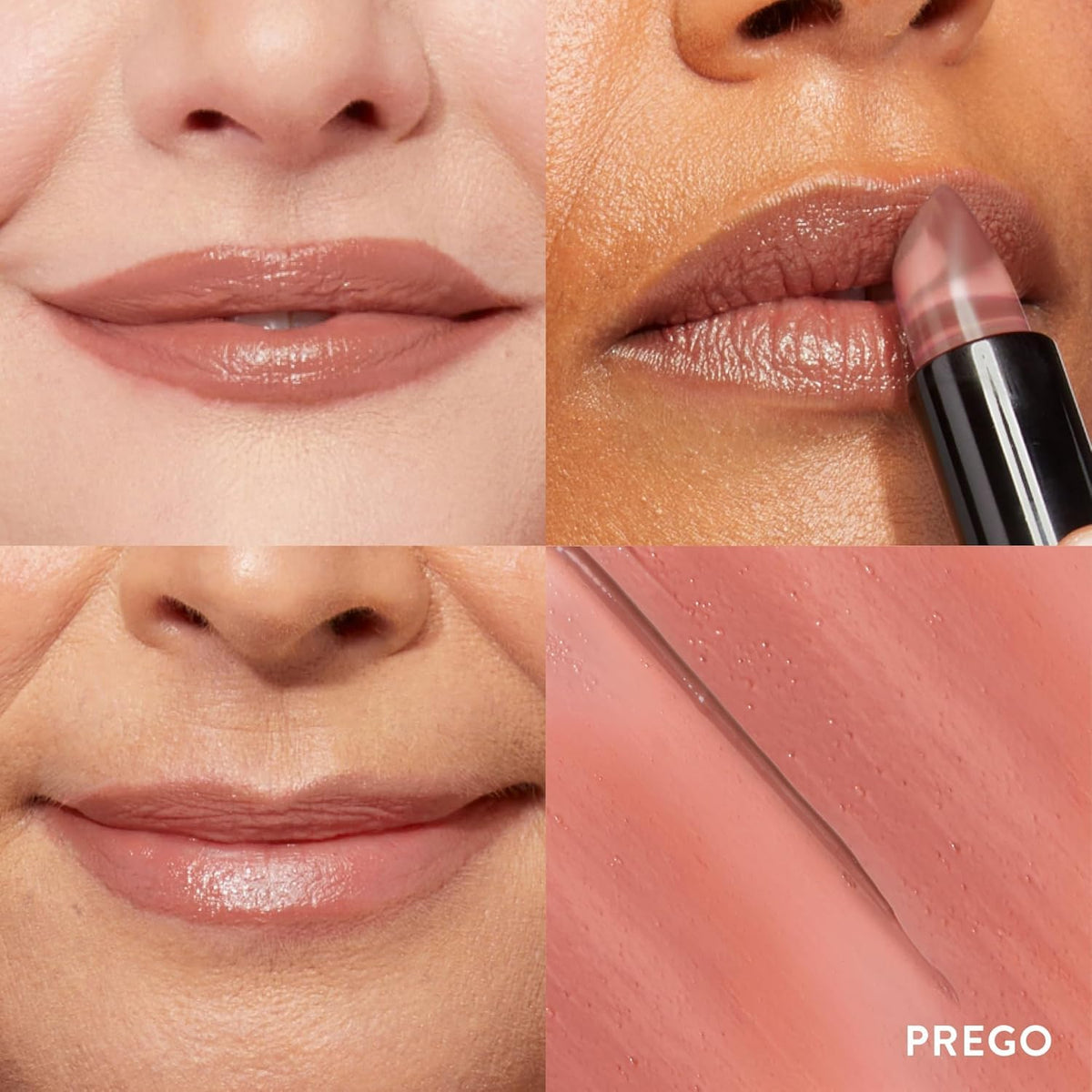 LAURA GELLER NEW YORK bullet close-up revealing Prego mauve-brown tone and smooth application