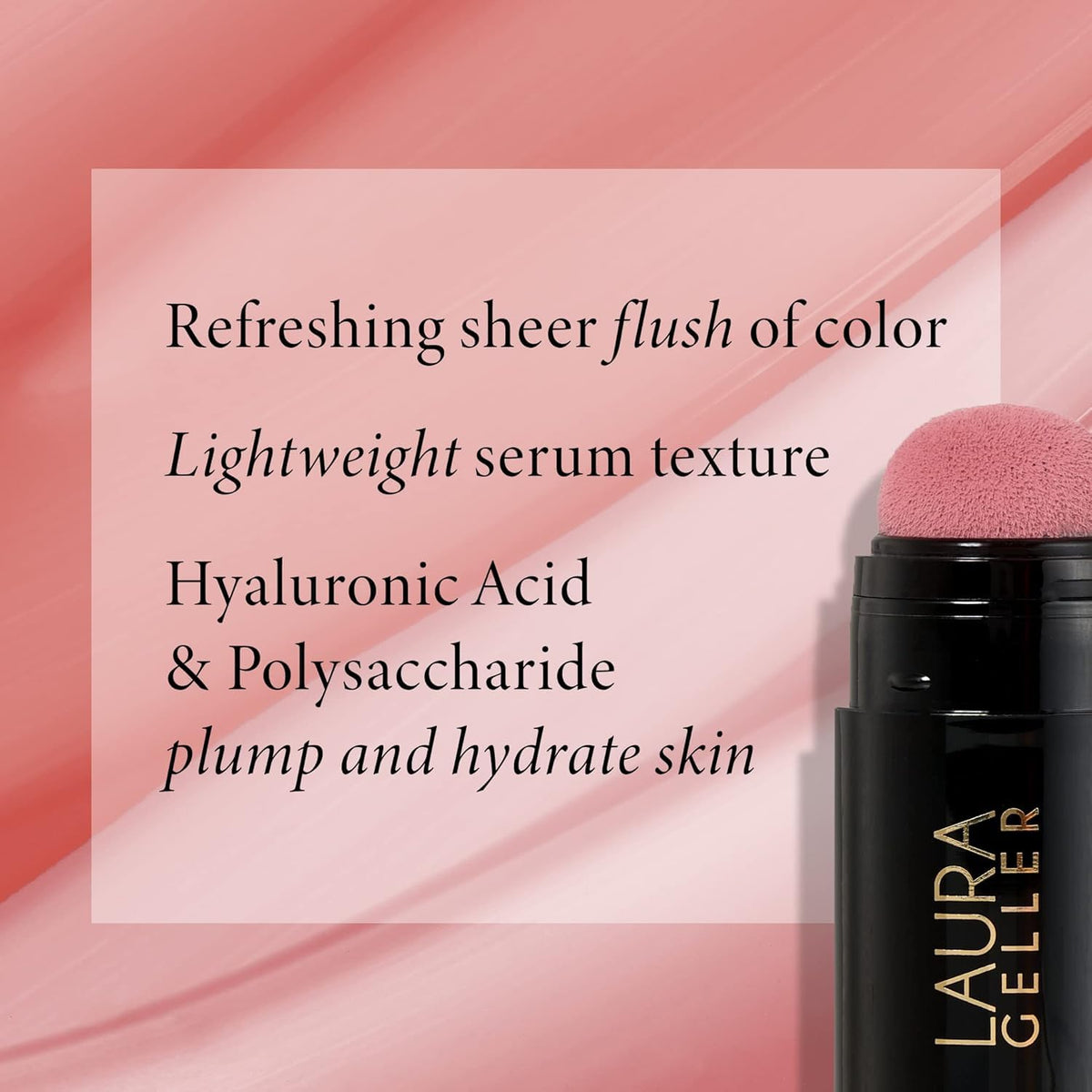 LAURA GELLER NEW YORK texture pool of serum showing lightweight, watery consistency for easy blending