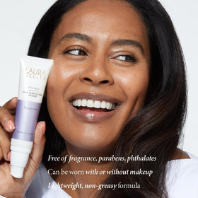 LAURA GELLER NEW YORK ingredients label close-up highlighting nourishing actives benefit