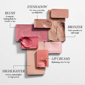 LAURA GELLER NEW YORK brush applying bronzer and blush for natural contour