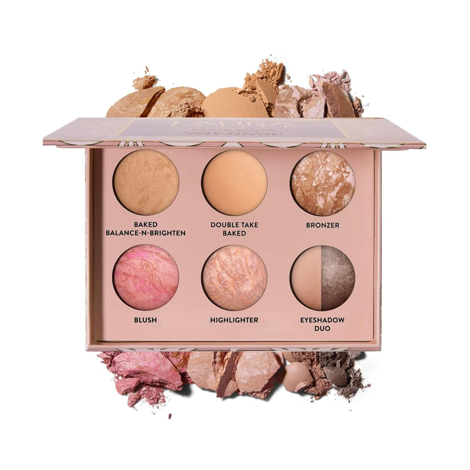 LAURA GELLER palette front open showing full face selection and travel convenience