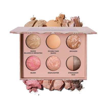 LAURA GELLER NEW YORK palette front view showing compact, travel-friendly design and full-face solution