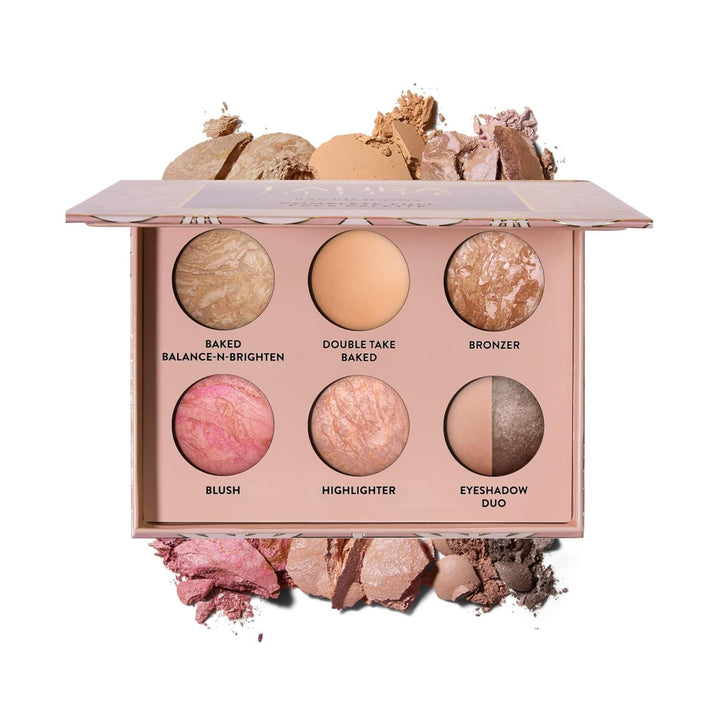 LAURA GELLER NEW YORK palette front view showing compact, travel-friendly design and full-face solution