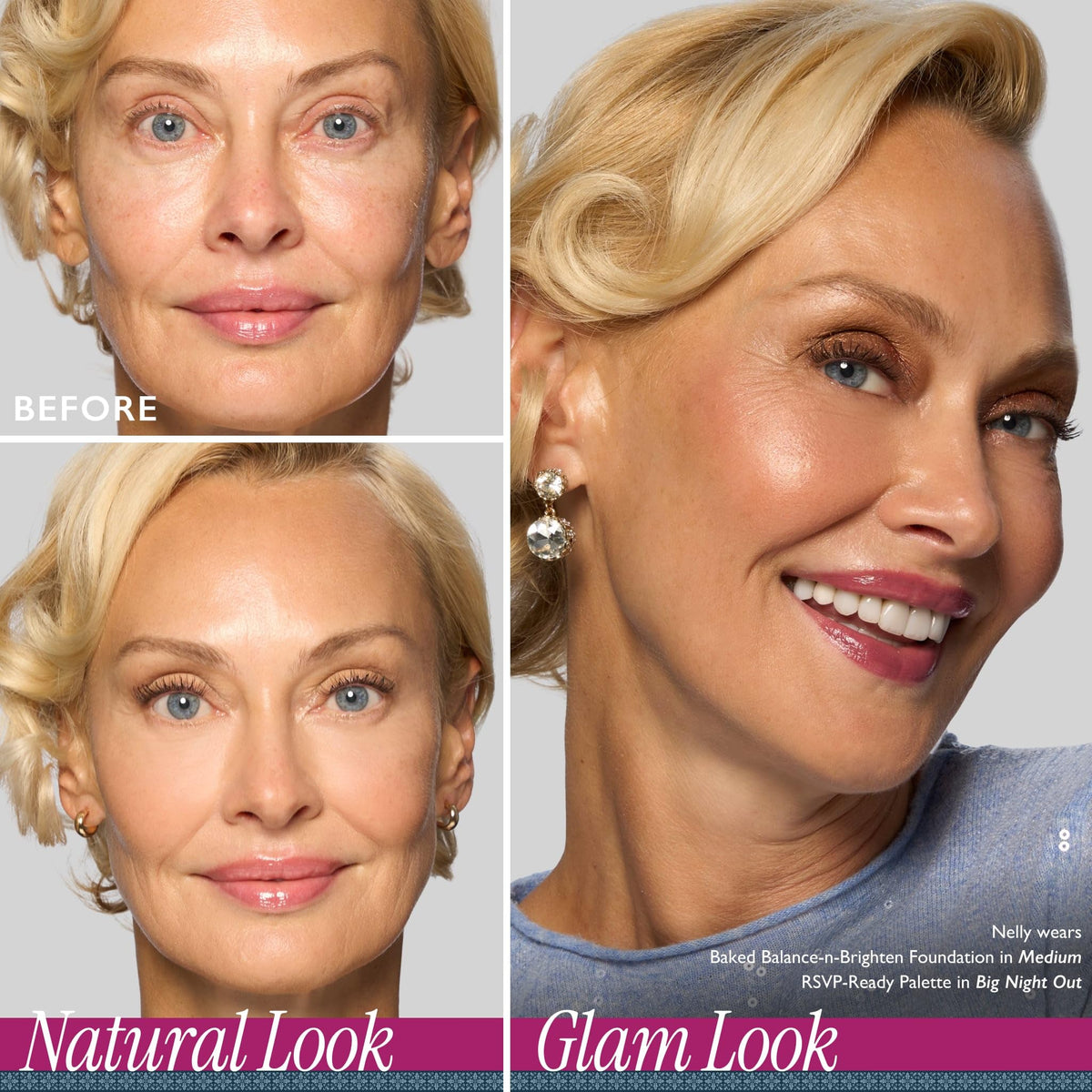 LAURA GELLER NEW YORK magnifying mirror inside palette for precise makeup application benefit