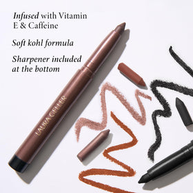 LAURA GELLER NEW YORK pencil tips closeup showing smooth core for easy glide