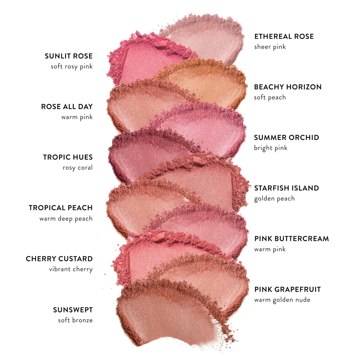 LAURA GELLER NEW YORK swatch on skin demonstrating buildable color benefit