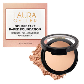 LAURA GELLER NEW YORK compact front showing porcelain shade and durable case benefit