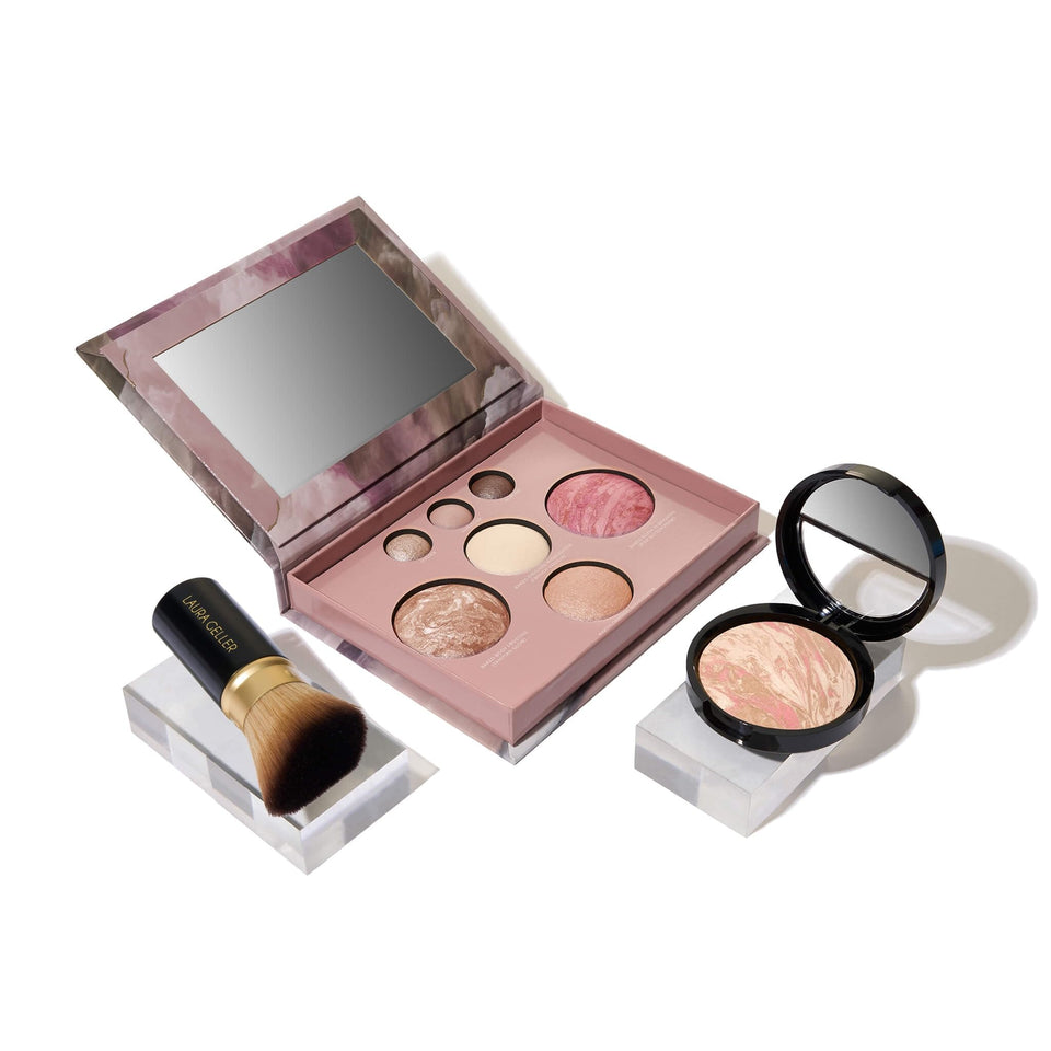LAURA GELLER NEW YORK front packaging showing compact kit and portability benefits