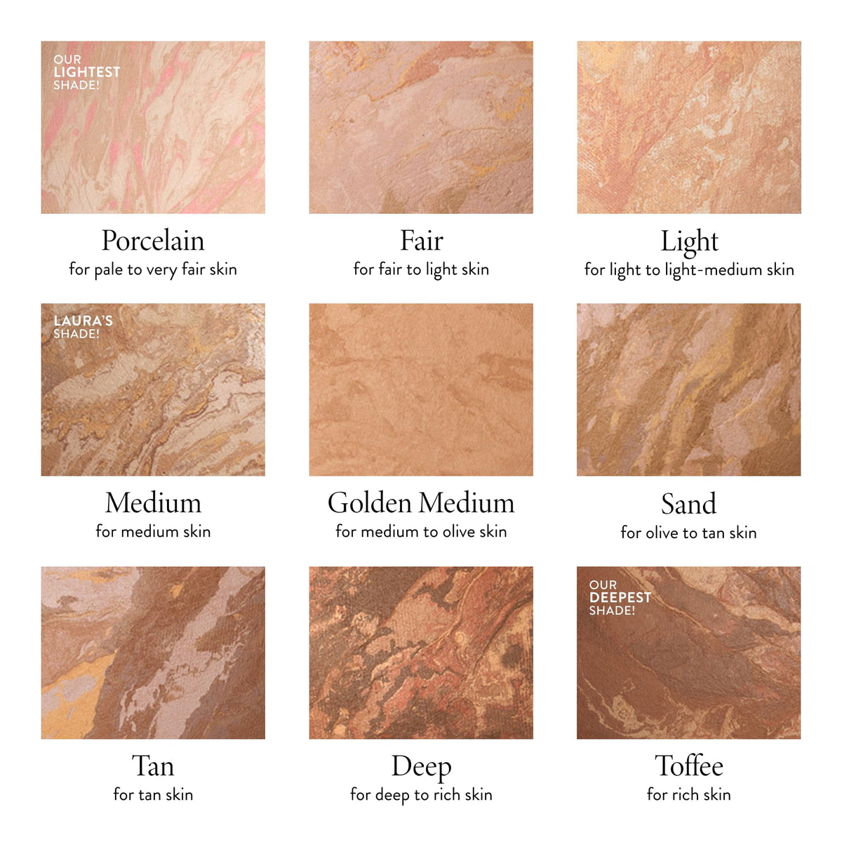 LAURA GELLER NEW YORK side profile after application showing satin finish benefit: refined skin appearance