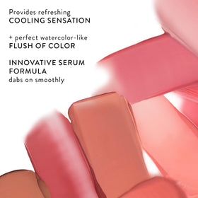 LAURA GELLER product applied on cheeks giving a fresh, hydrated glow