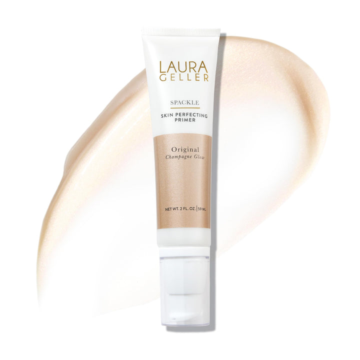LAURA GELLER New York front packaging showing bottle and champagne glow benefit